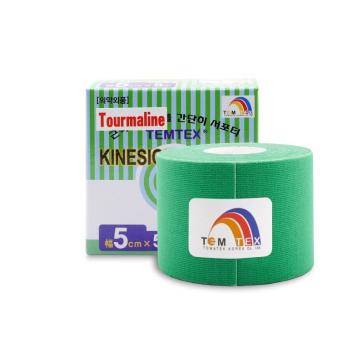 TEMTEX KINESIO TAPE TOURMALINE, ZELENA TEJPOVACIA PASKA 5CM X 5M