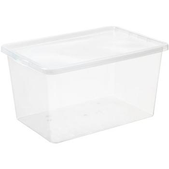 Plast Team - Úložný box 52 l, 59,5 × 39,5 × 31 cm Basic box, číry (22980800)