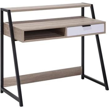 Svetlo hnedý písací stôl 100 × 50 cm CALVIN, 124609 (beliani_124609)