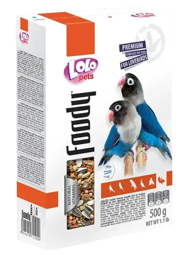 LOLOPETS základné krmivo pre agapornisy 500g