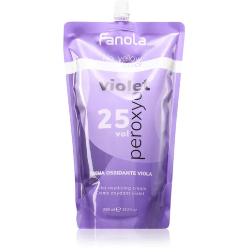Fanola No Yellow aktivačná emulzia neutralizujúci žlté tóny Peroxyde 25 Vol 1000 ml