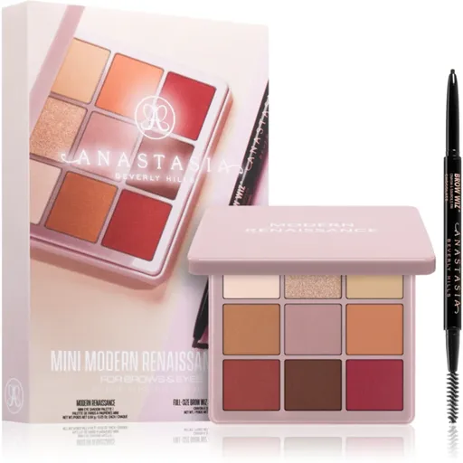 Anastasia Beverly Hills Mini Modern Renaissance Set darčeková sada na oči a obočie odtieň Dark Brown Pencil