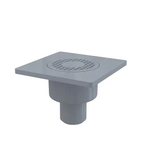 Podl.vpust priama, mriežka šedá