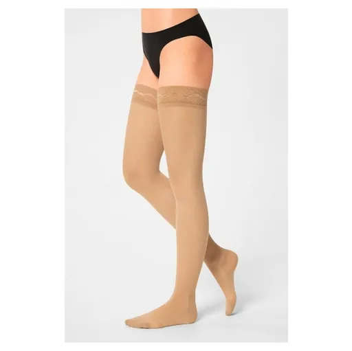 MAXIS Relax premium stehenné pančuchy s čipkou light nude, Veľkosť: L