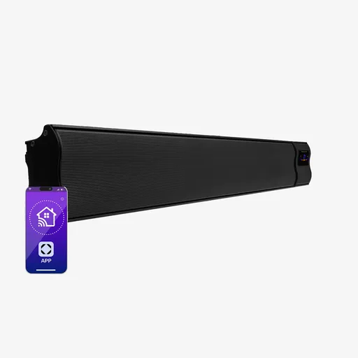 Blumfeldt Cosmic Beam Smart 24, infračervený ohrievač, 2400 W, ovládanie cez aplikáciu, čierny