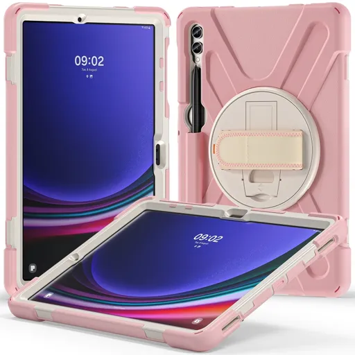 SOLID Odolný kryt pre Samsung Galaxy Tab S9+ / S10+ svetloružový