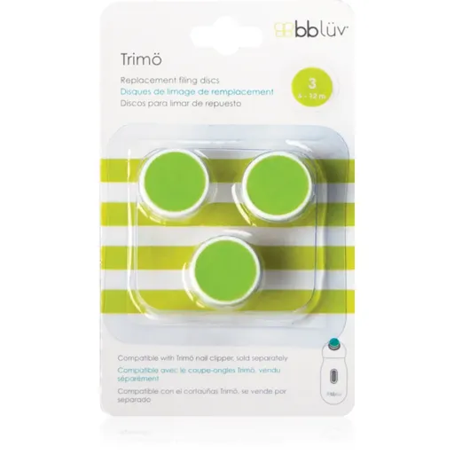 BBLÜV Trimö náhradné nadstavce pre detský pilník na nechty 6-12m 3 ks