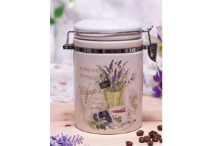 MAKRO - Dóza s klipom Levanduľa 0,8L keramika