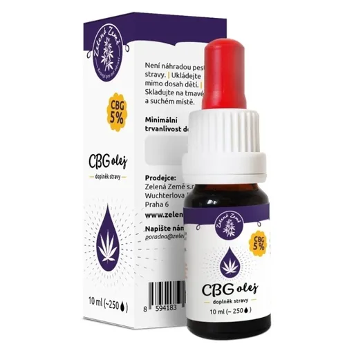 ZELENÁ ZEMĚ CBG 5% konopný olej 10 ml