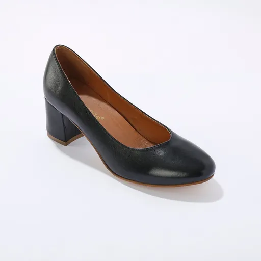 Kožené lodičky na podpätku