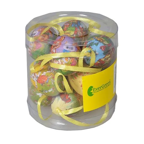 Súprava veľkonočných vajíčok s obrázkom v. 4 cm, 12 ks v balení