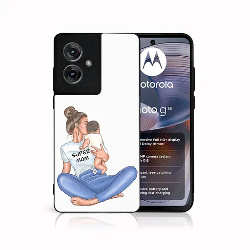 MY ART Ochranný kryt pre Motorola Moto G55 5G SUPERMOM (112)