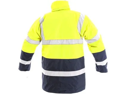 Pánska reflexná bunda OXFORD, žlto-modrá, veľ. 3XL