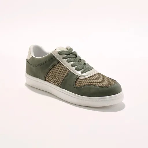 Tenisky na platforme so zlatými časťami