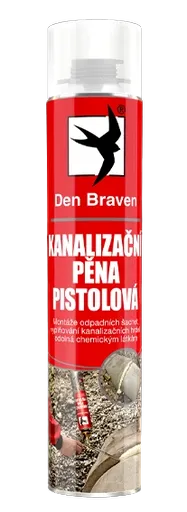 DEN BRAVEN - Trubičková kanalizačná pena (zelená, 0,75 L)