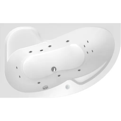 Masážna vaňa SIKO Fortuna 150x100 cm BASIC akrylát ľavá SIKOHMBFO150L