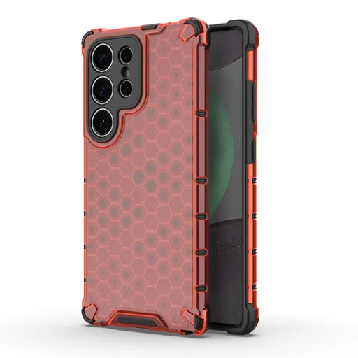 HONEYCOMB Ochranný kryt Samsung Galaxy S25 Ultra 5G červený
