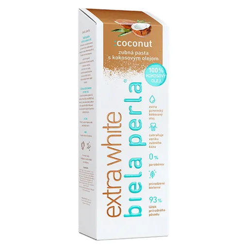 BIELA PERLA Bieliaca zubná pasta coconut 75 ml