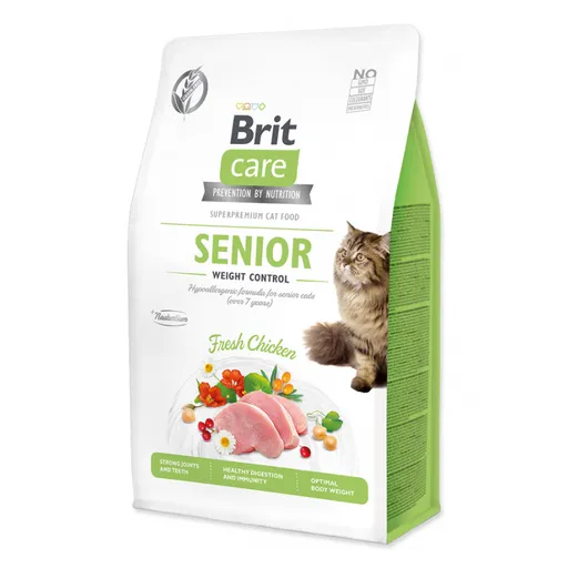 BRIT Care Cat Senior Weight Control granule pre mačky nad 7 rokov 1 ks, Hmotnosť balenia: 2 kg