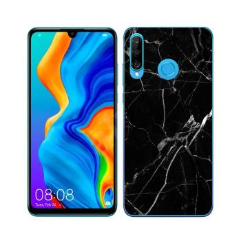 MY ART Ochranný obal Huawei P30 Lite BLACK MARBLE (142)