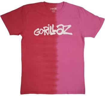 Gorillaz tričko Two-Tone Brush Logo Červená XXL