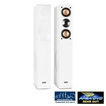 Auna Linie-500-WH Voľne stojaci reproduktor 140W RMS pasívny biely Pár