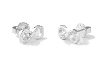 Guess Krásne oceľové náušnice Nekonečno Studs Party JUBE02182JWRHT/U