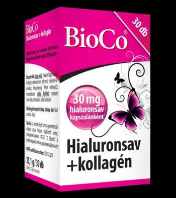 BIOCO Hyaluronic acid + collagen 30 kapsúl