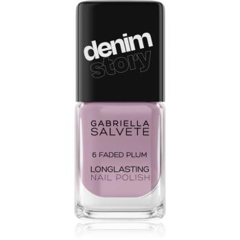 Gabriella Salvete Denim Story dlhotrvajúci lak na nechty odtieň 06 Faded Plum 11 ml