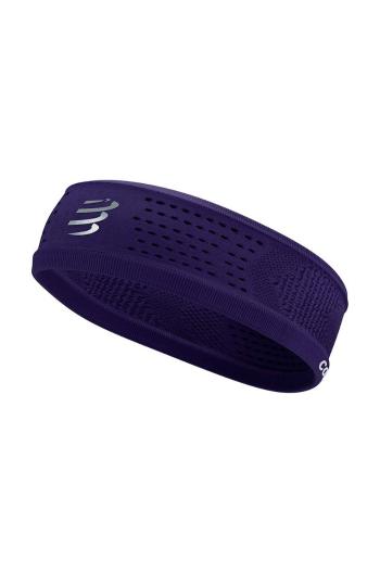 Čelenka Compressport Thin Headband On/Off fialová farba, XBNU3913