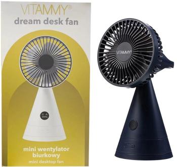 VITAMMY Dream desk fan,  USB mini stolný ventilátor, čierny