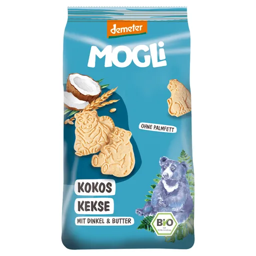 MOGLI Kokosové sušienky s certifikáciou Demeter 3r+ BIO 125 g
