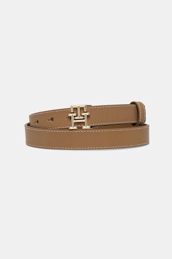 Kožený opasok Tommy Hilfiger dámsky, béžová farba, AW0AW17248