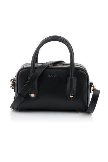 KABELKA GANT ICONIC MINI LEATHER BAG BLACK