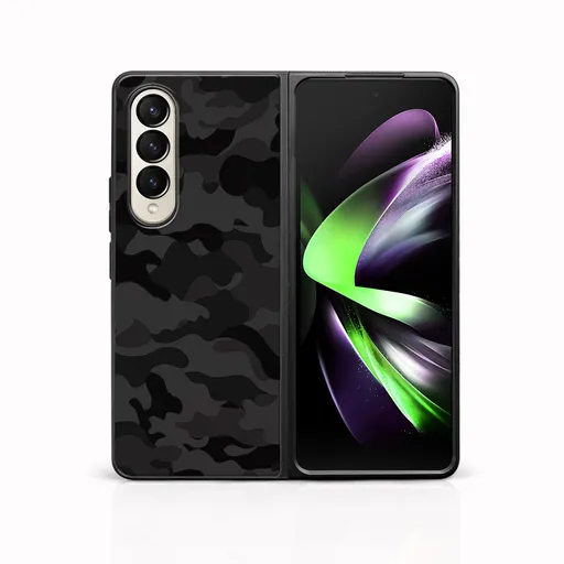 MY ART Ochranný kryt pre Samsung Galaxy Z Fold4 5G BLACK CAMO (234)