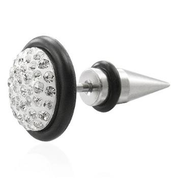 Falošný piercing - fake expander so zirkónmi