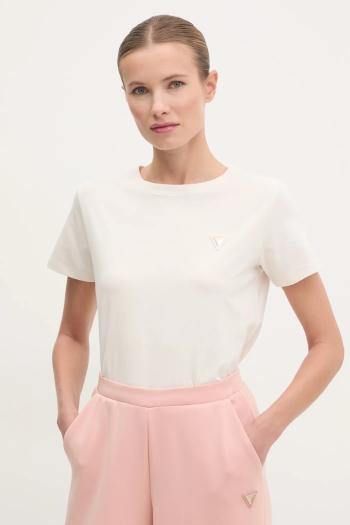 Tričko Guess COLETTE dámske, béžová farba, V4YI09 J1314