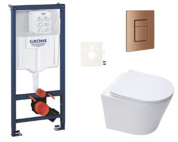 Závesný wc set do ľahkých stien / predstenová montáž Swiss Aqua Technologies Infinitio SIKOGRSIN10SCDL0