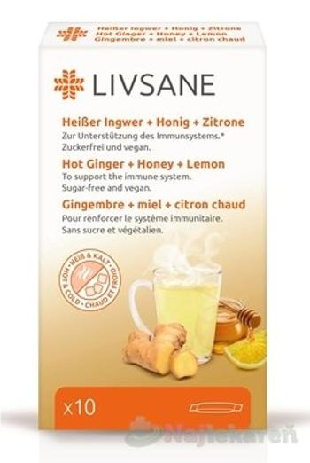 LIVSANE Horúci zázvor + med + citrón vrecúška 10 ks