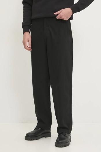 Nohavice Calvin Klein Jeans pánske, čierna farba, rovné, J30J326930
