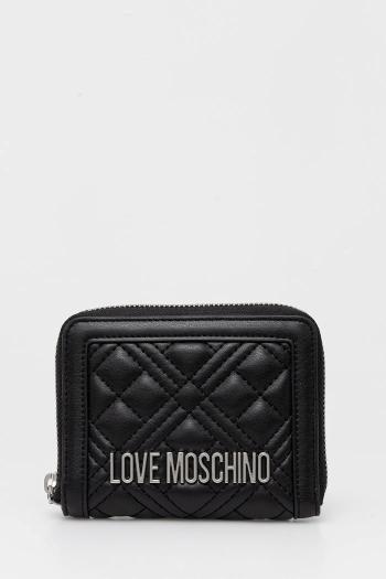 Peňaženka Love Moschino dámska, čierna farba, JC5710PP0MLA000B