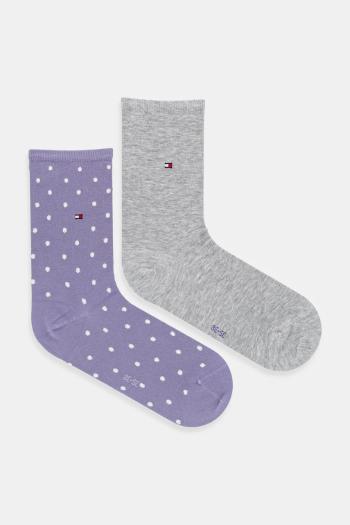 Ponožky Tommy Hilfiger 2-pak modrá farba, 100001493