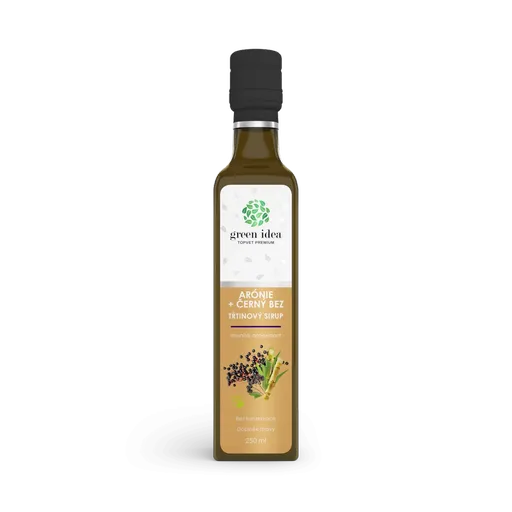 Arónia+čierna baza sirup trstinový 250 ml - Green idea