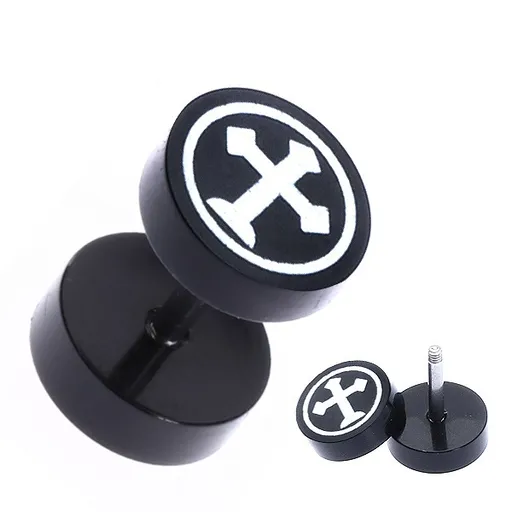 Nepravý plug z akrylu s latinským krížom v kruhu