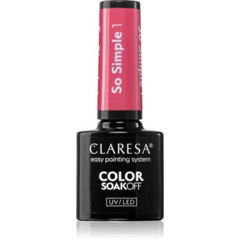 Claresa SoakOff UV/LED Color So Simple gélový lak na nechty odtieň 1 5 g