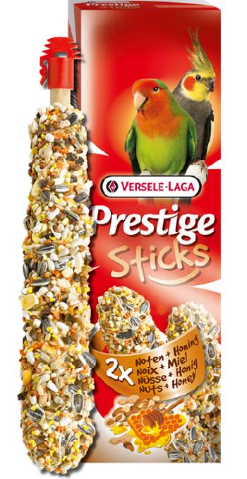 Maškrta Versele Laga Prestige Sticks tyčinky pre stredné papagáje - orechy a med 2ks 140g