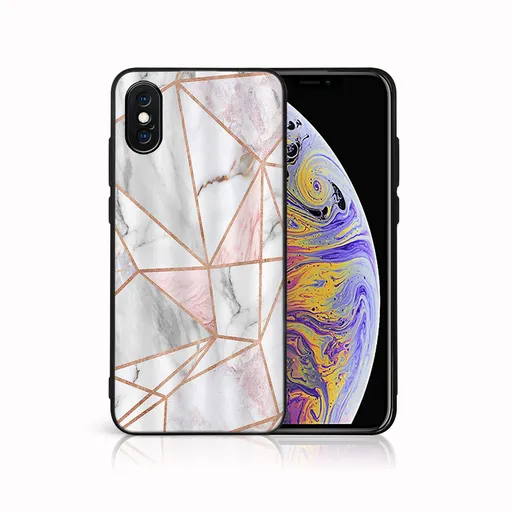 MY ART Ochranný kryt pre Apple iPhone X / XS PINK MARBLE (143)