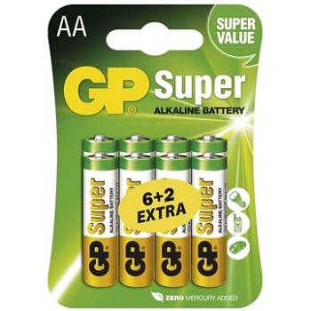 GP Super Alkaline LR6 (AA) 6 + 2 ks v blistri (1013218000)