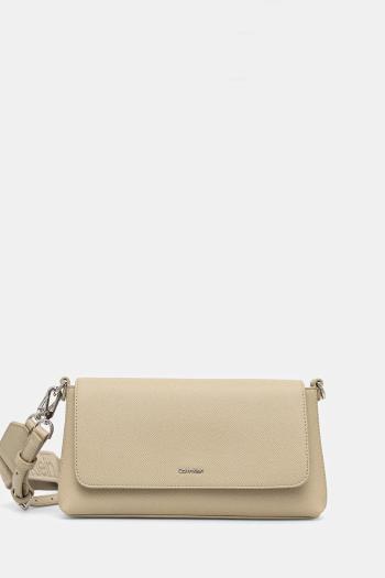 Kabelka Calvin Klein béžová farba, K60K612805