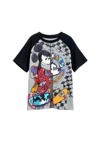 Desigual Póló 'Mickey Mouse'  szürke / piros / fekete / fehér